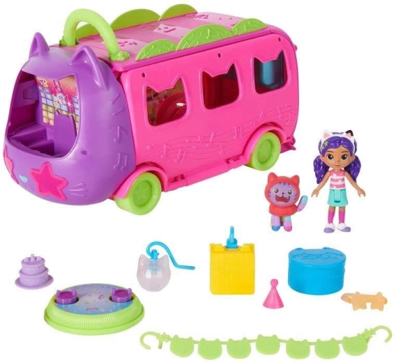 Otvárací party autobus s točiacim pódiom