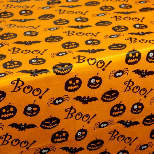Halloweenský flanelový obrus 132 × 178 cm