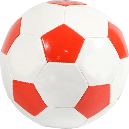 Futbalová lopta Biedronka bielo-červená Eneko veľkosť 5