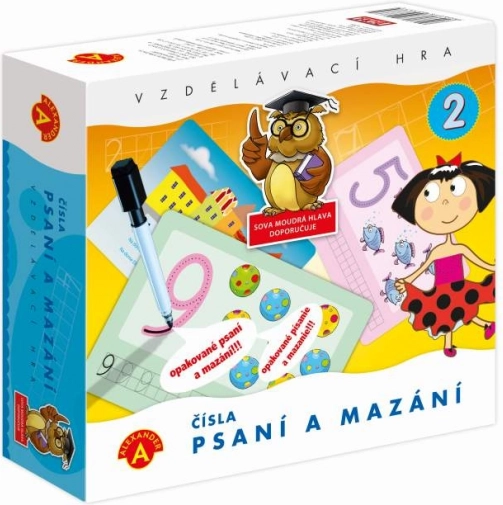 Pexi písanie a mazanie – čísla pre deti