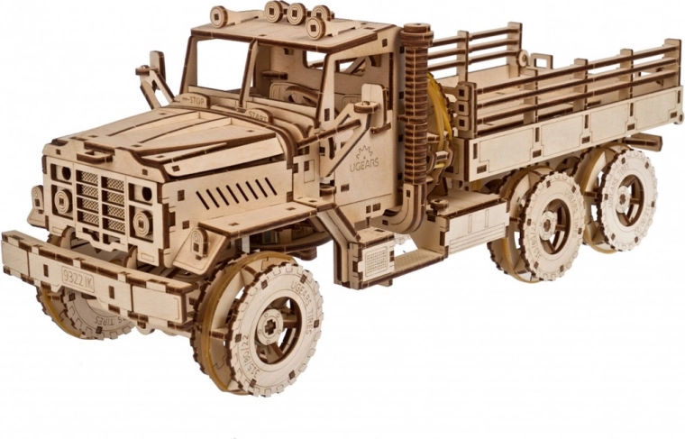 Drevené 3D mechanické puzzle UGEARS nákladné auto Cargo