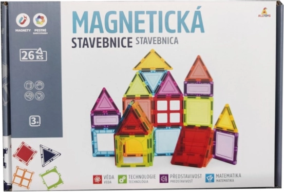 Magnetická stavebnica pre malých konštruktérov 26 ks