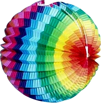 Papierový lampión guľatý 15 cm