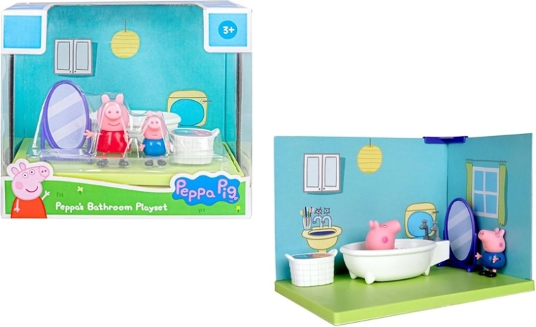 Peppa Pig kúpeľňová sada s 2 figúrkami