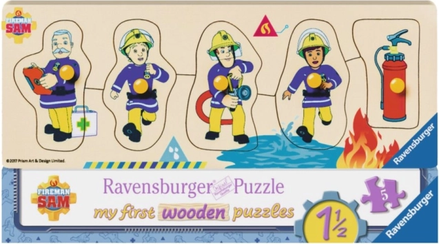 Drevená vkladačka Požiarnik Sam a priatelia Ravensburger