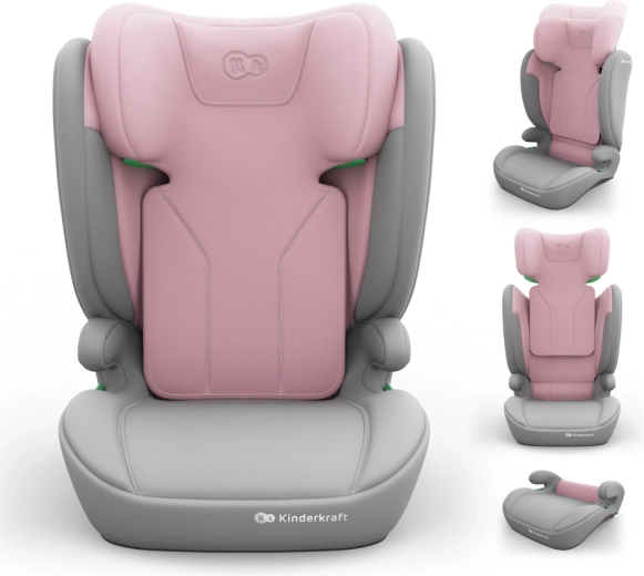 Kinderkraft autosedačka i-spark 2 plus i-size 100–150 cm pink