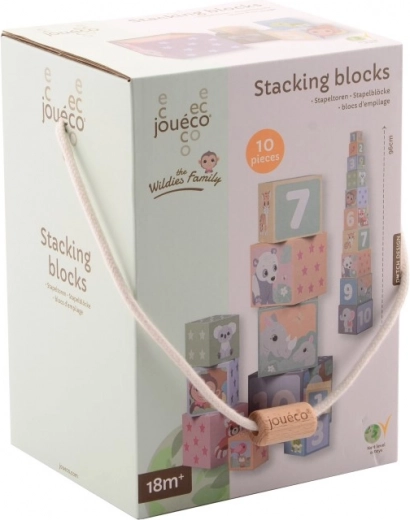 Drevené stohovacie kocky pre deti