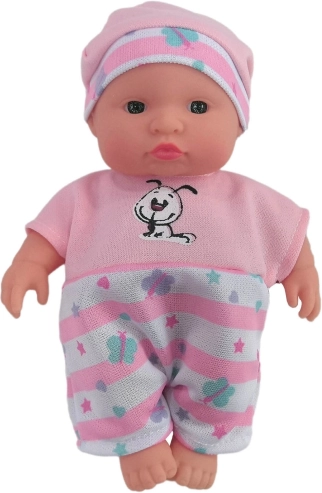 Bábika bábätko ružová 18 cm