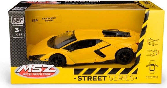 Model auta Lamborghini Revuelto 1:24 žltý