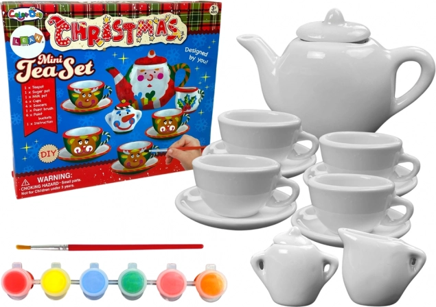 Veľká Vianočná Kreatívna Sada DIY Maľovanie Porcelánu Darčeková