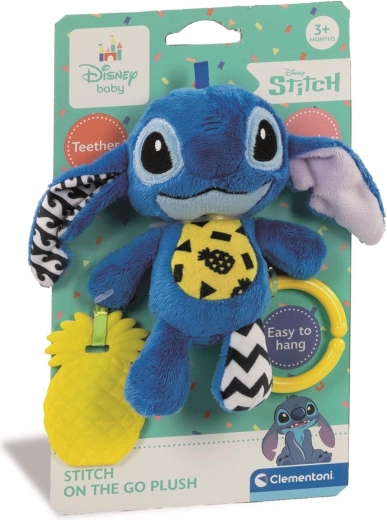 Plyšový STITCH na zavesenie s hryzátkom a pískatkom