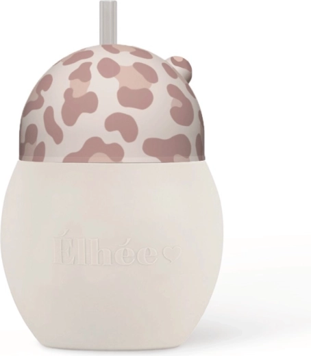 ÉLHÉE učiaci hrnček so slamkou Coconut 240 ml Graouu Pink