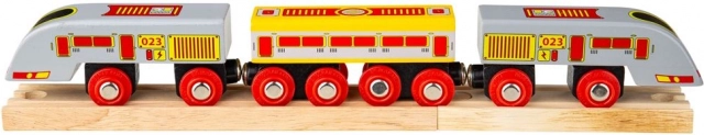 Vlaková súprava Bigjigs Rail Eurostar s koľajami