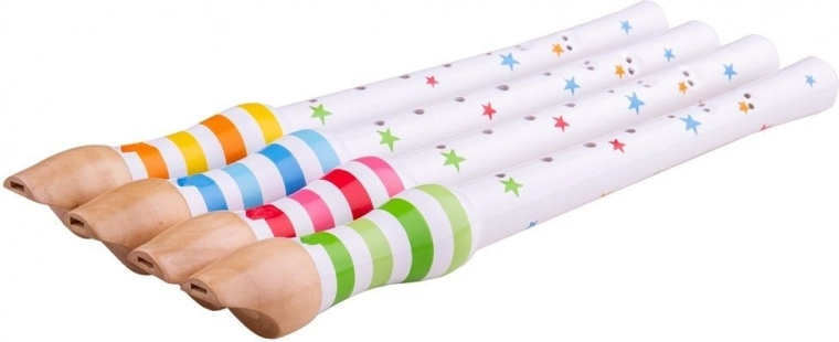 Drevená flauta pre deti zelená - Bigjigs Toys