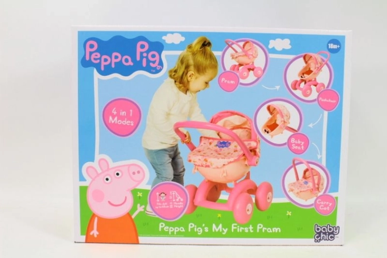 Peppa Pig môj prvý kočík pre bábiky 4 v 1