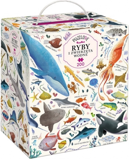 Puzzle Puzzlove Ryby a vodné živočíchy 200 dielikov