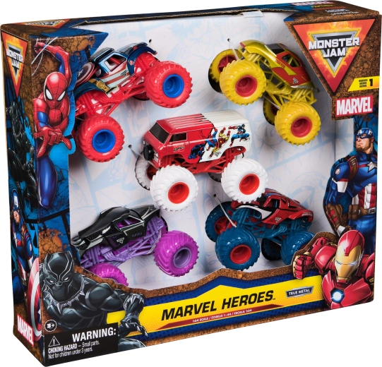 5 hrdinských monster truckov v jednom balení