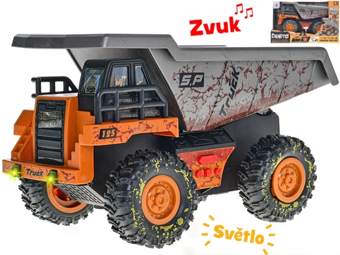 Stavebná vyklápačka 25 cm so svetlami a zvukmi