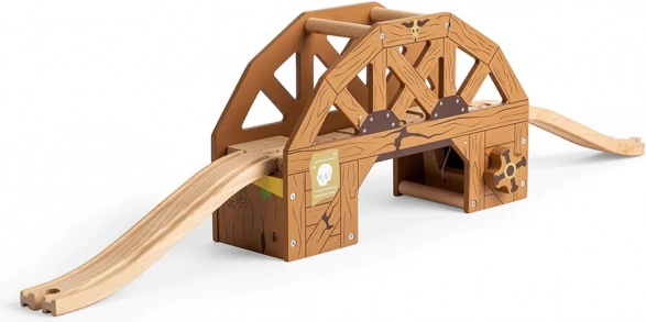 Bigjigs Rail Drevený sklápací most pre vláčiky