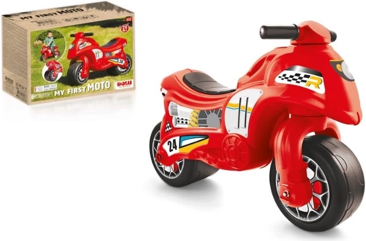 DOLU moja prvá odrážacia motorka červená