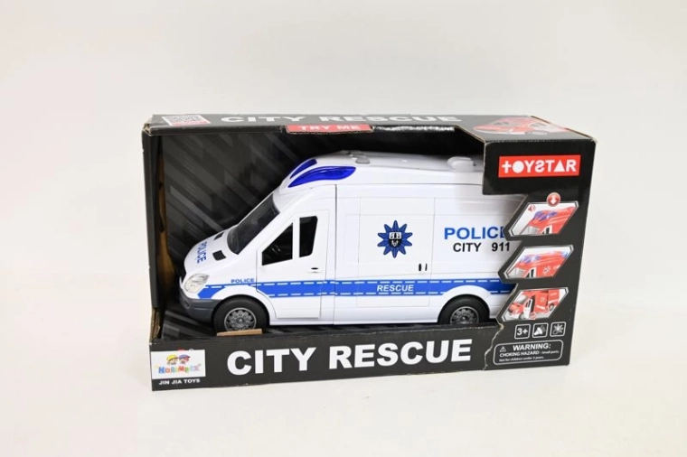 Policajný autobus so svetlom a zvukom