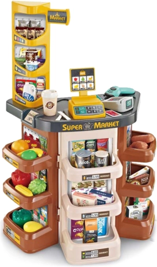 Detský supermarket so svetelnými a zvukovými efektmi 53 × 34 × 79 cm