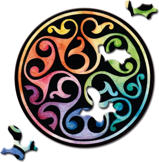Curiosi guľaté mini puzzle Picoli – Púčik, 33 dielikov