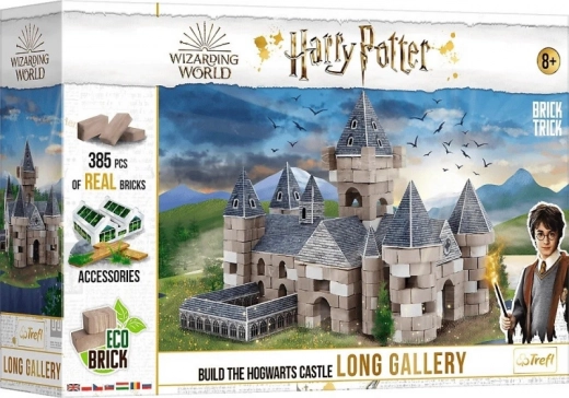 TREFL Brick Trick Harry Potter Dlhá galéria XL stavebnica z pravých tehál (385 dielikov)