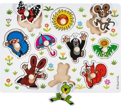 Drevené vkladacie puzzle KRTKO veľké