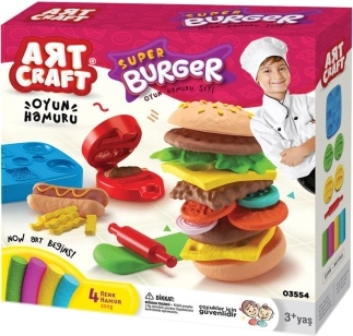 Art Craft súprava na modelovanie hamburgera 200 g