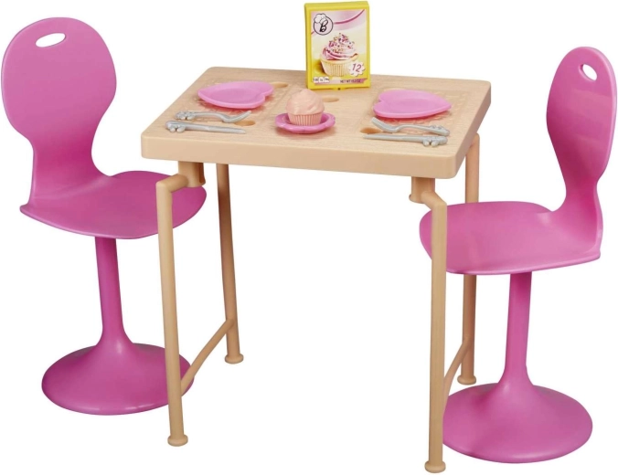 Jedálenský set so stolíkom a dvoma stoličkami