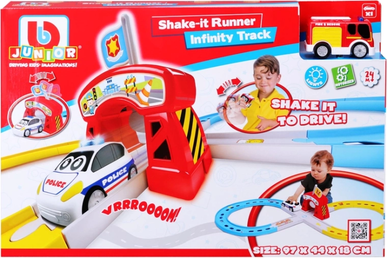 BB Junior pretekárska dráha s hasičským autíčkom