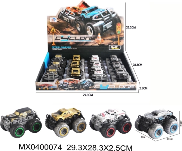 Kovové ťahacie auto 4x4 s otváracími dverami