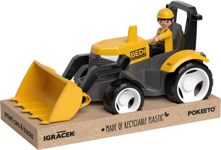 Efko Igráček MultiGO žltý traktor s radlicou a figúrkou