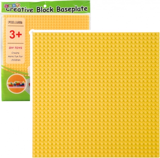 Stavebná Doska Pre Kocky Žltá 25,5x25,5 cm