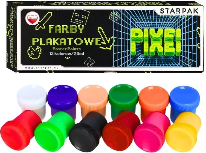 Plagátové farby Game Pixel 12 farieb