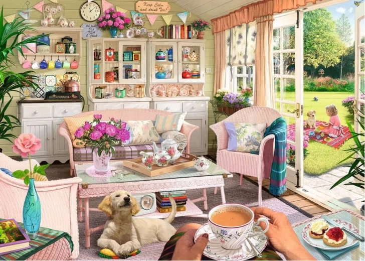Puzzle 2D 1000 dielikov Slnečné popoludnie