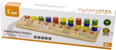 Drevená vzdelávacia hračka na počítanie