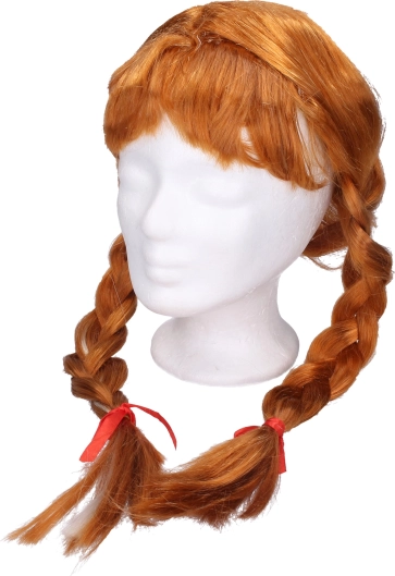 Parochňa ryšavá s vrkočmi a blond pramienkom
