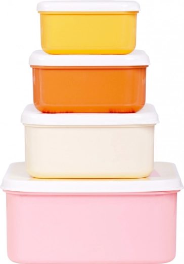 Sada štyroch desiatových krabičiek A Little Lovely Company – Dúha