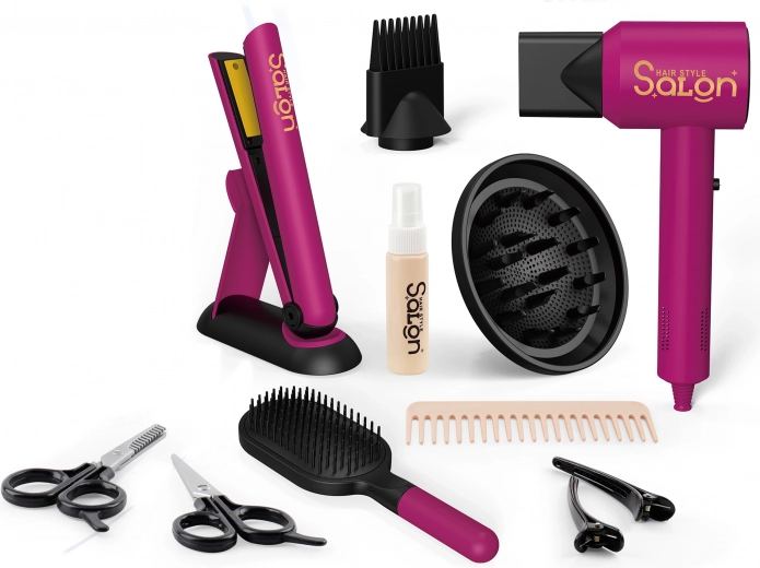 Kozmetická súprava pre deti s fénom a žehličkou
