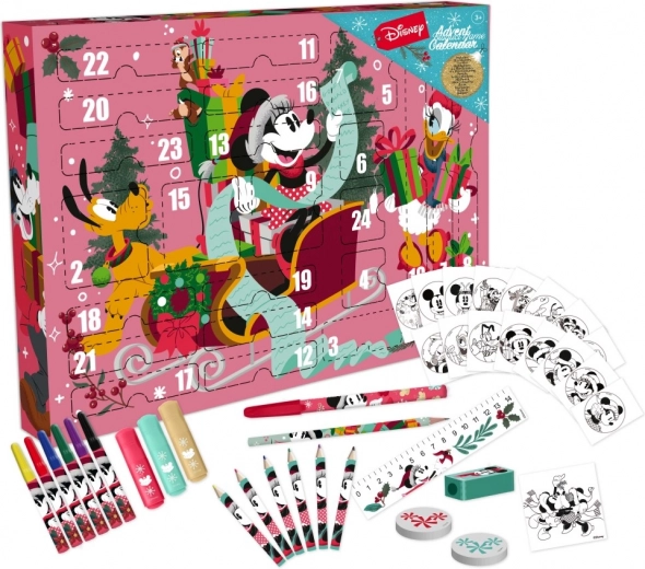 Adventný kalendár DISNEY MINNIE – kreatívna sada písacích potrieb