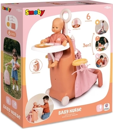 Smoby Baby Nurse multifunkčný kufrík pre bábiky