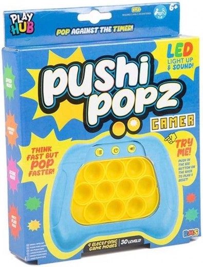 Interaktívna hračka Pushi Popz – praskajúce bubliny POP IT so zvukmi