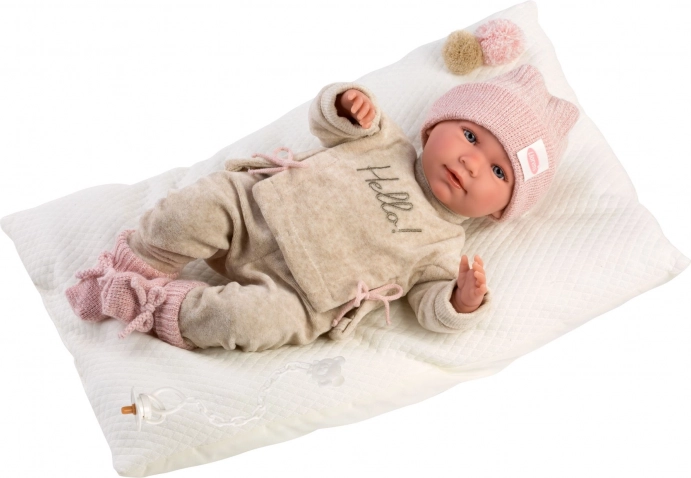 Llorens 74020 NEW BORN - realistická bábika bábätko so zvukmi a mäkkým látkovým telom - 42 cm