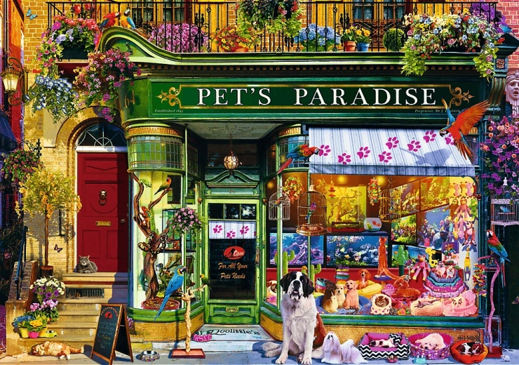 Puzzle Trefl Premium Plus Tea Time: Raj zvierat 1000 dielikov