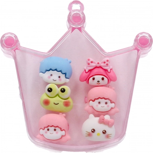 Sada korunkových prstienkov 6 ks