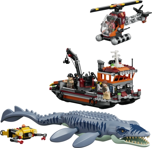 Pohyblivý mosasaurus na akčnú hru