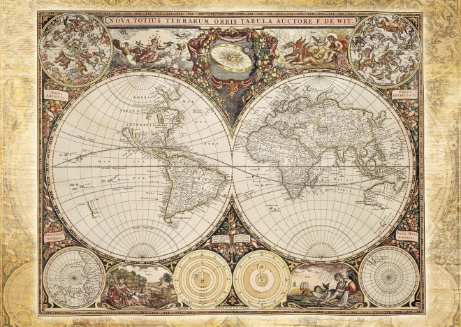 Schmidt puzzle historická mapa sveta 2000 dielikov
