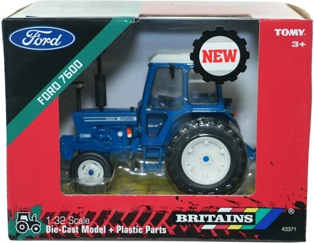 Britains model traktora Ford 7600 s dvojmontážou 1:32